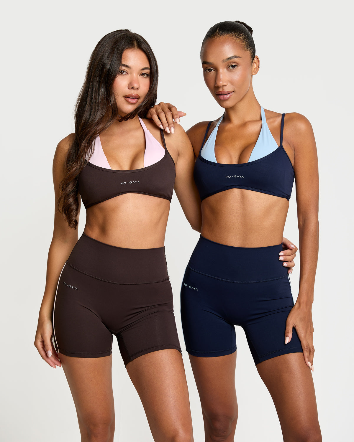 Stripe Sculpt Shorts - Coffee Bean