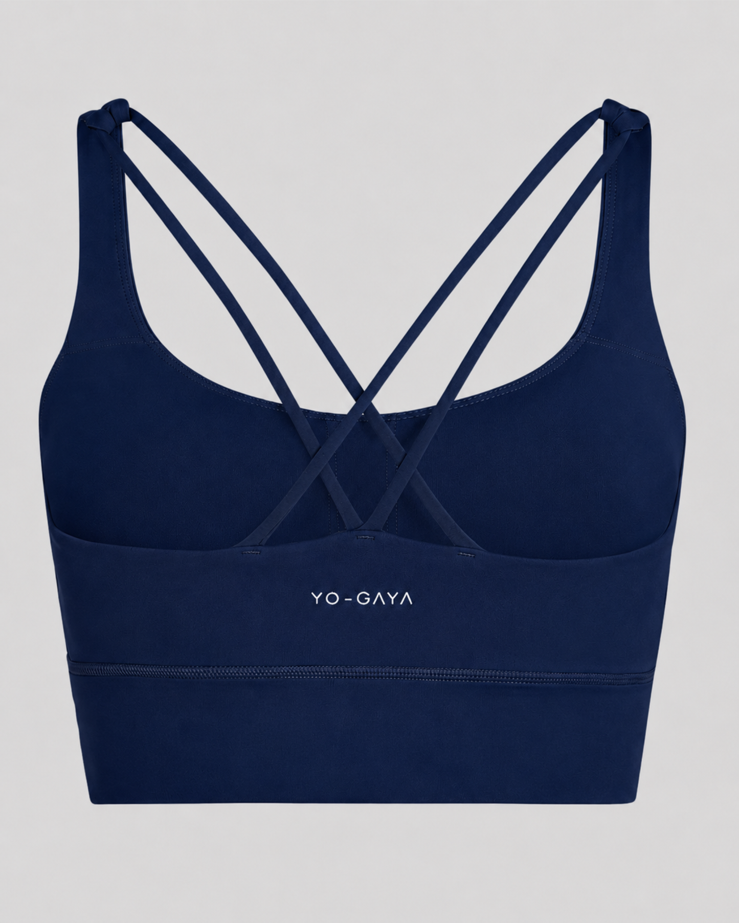 Cross Back Bra - Navy Blue