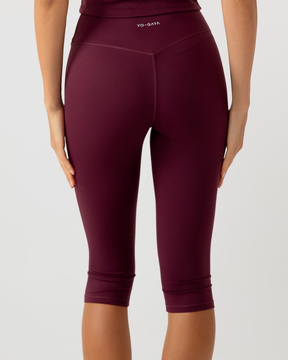 Capri Legging - Midnight Red