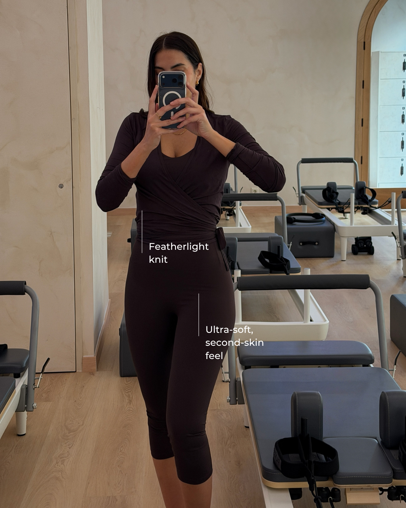 Capri Legging - Coffee Bean