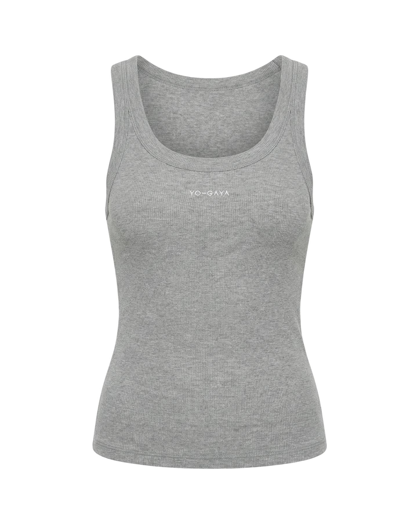 Ribbed Tank Top - Grey Melange