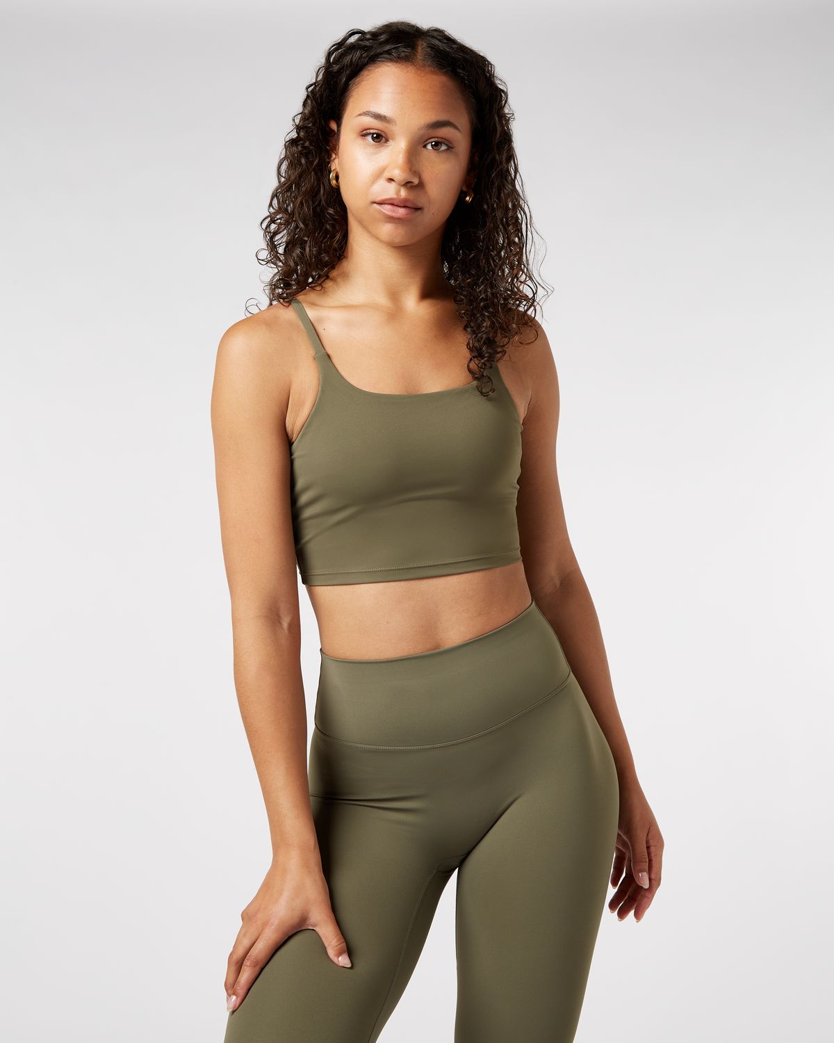 Sports Bra - Olive Green