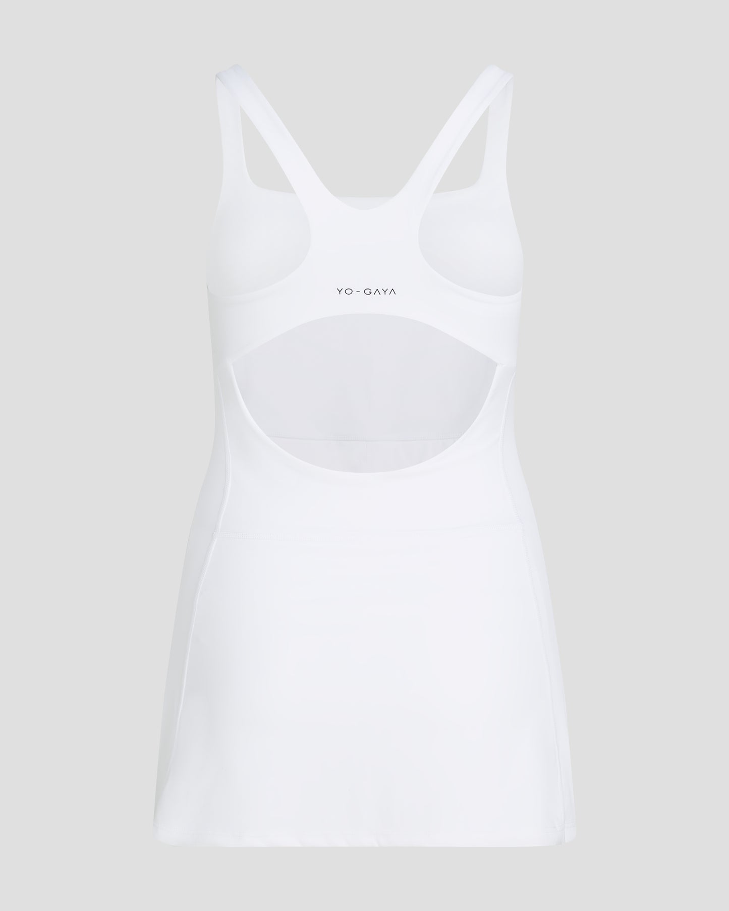 YO-GAYA Women's Tennis Dress White Built-in Shorts Racerback Fit YO-GAYA Women's Tennis Dress White Built-in Shorts Racerback Fit