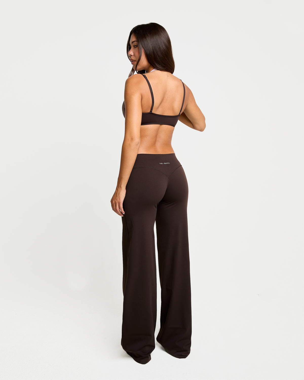 Layered Halter Bra - Coffee Bean / Blossom Pink