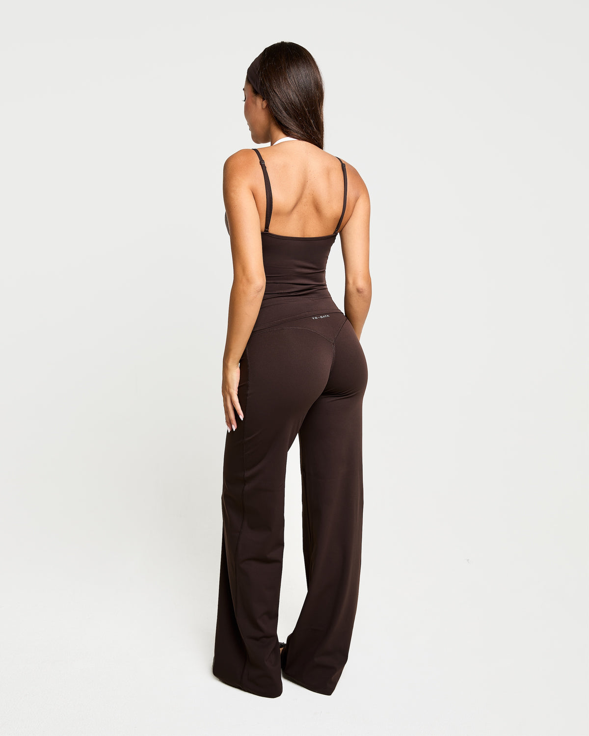 Layered Halter Top - Coffee Bean / Blossom Pink