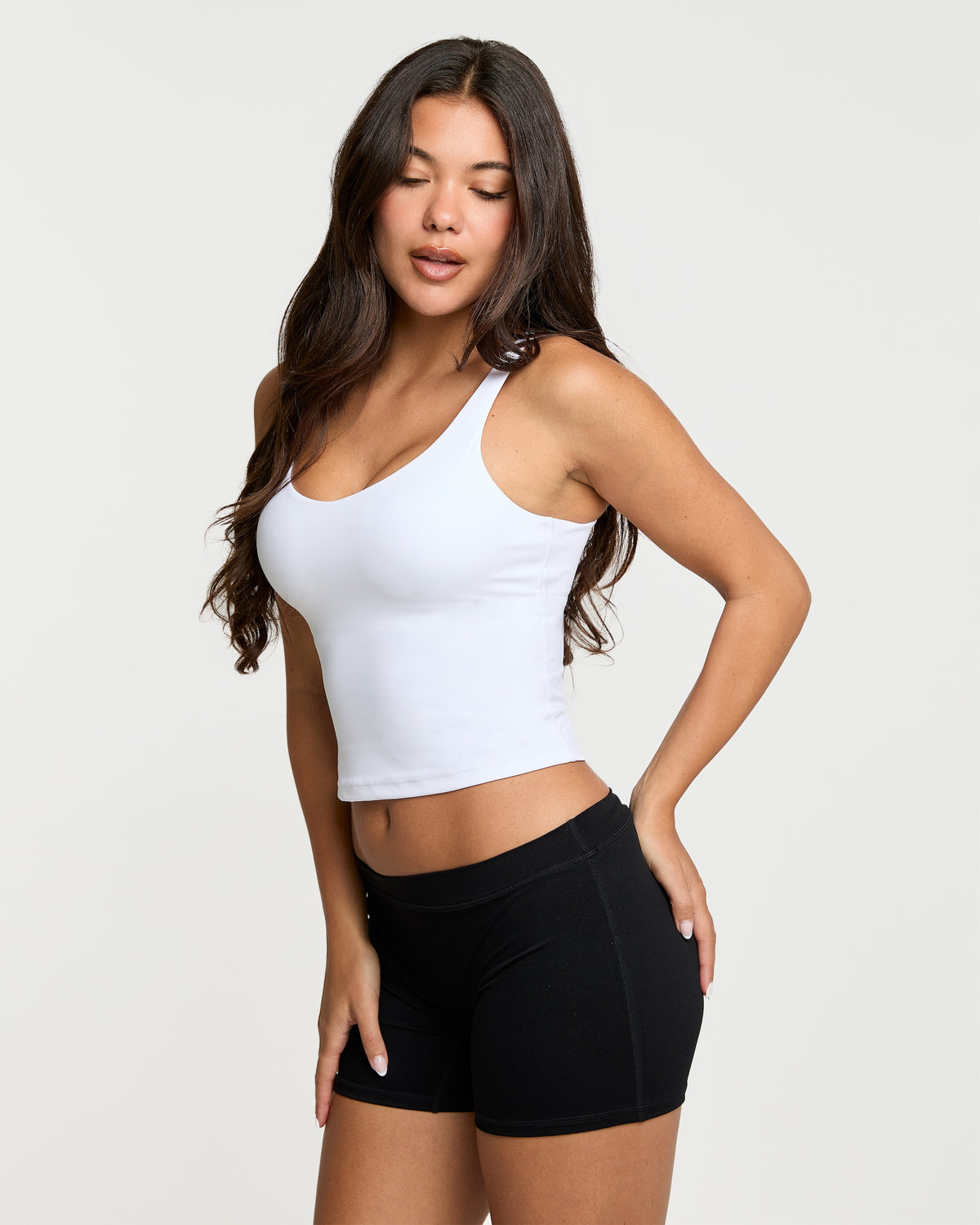 Low-Rise Micro Shorts - Black